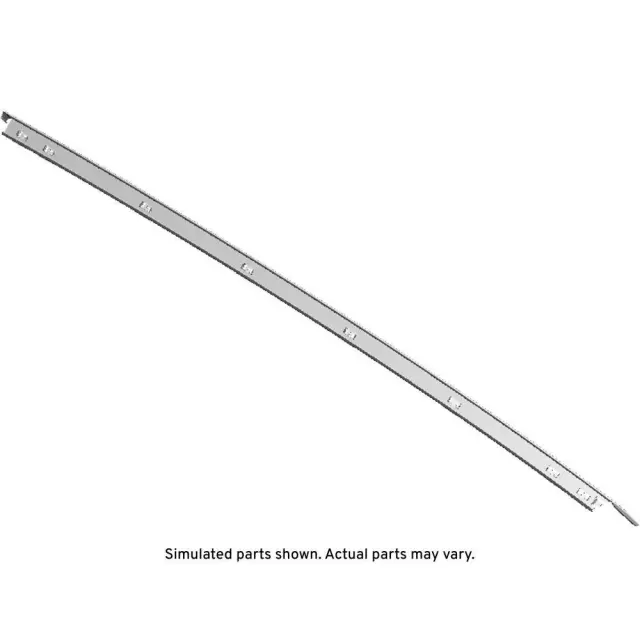 Pitch Black Passenger Side Rear Door Molding