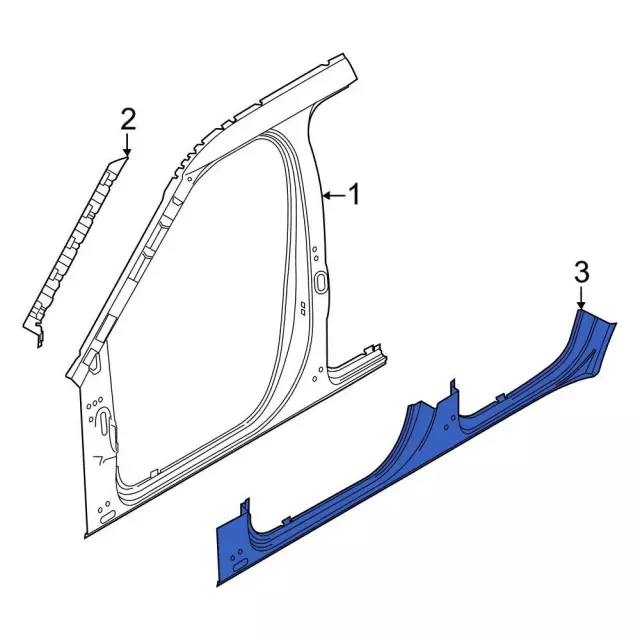 NB5Z-7810129-A - Rocker Panel - Eastgate Ford Parts Canada