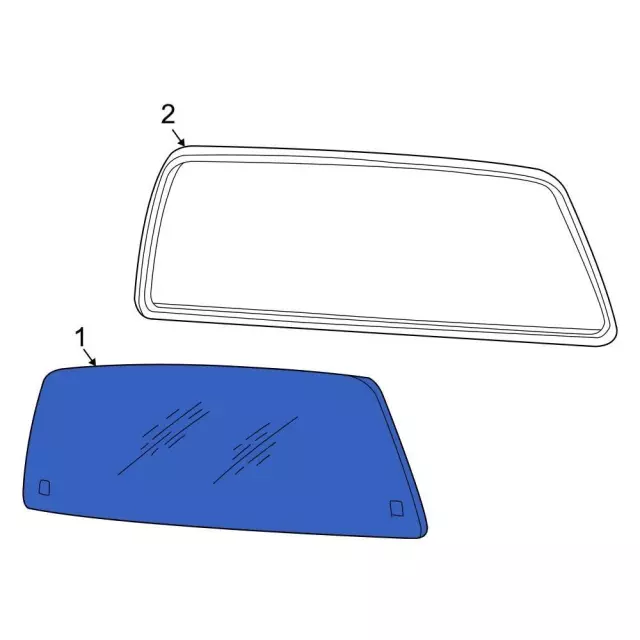 F81Z-2542006-AA - Back Glass Ford Parts Direct