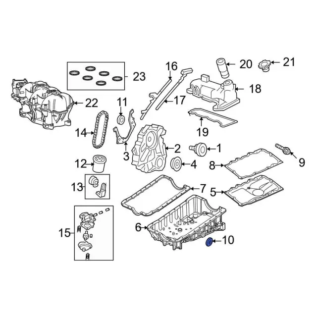 F77Z-6734-AB - Engine Oil Drain Plug Gasket 1997-2003 Ford | Ford