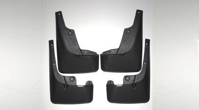 Set Of 4 Splash Guards For Toyota 4Runner & Lexus GX 460/470 (2003-2022) – Black PP, Includes Clips