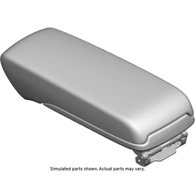 Light Ash Gray Front Floor Console Armrest