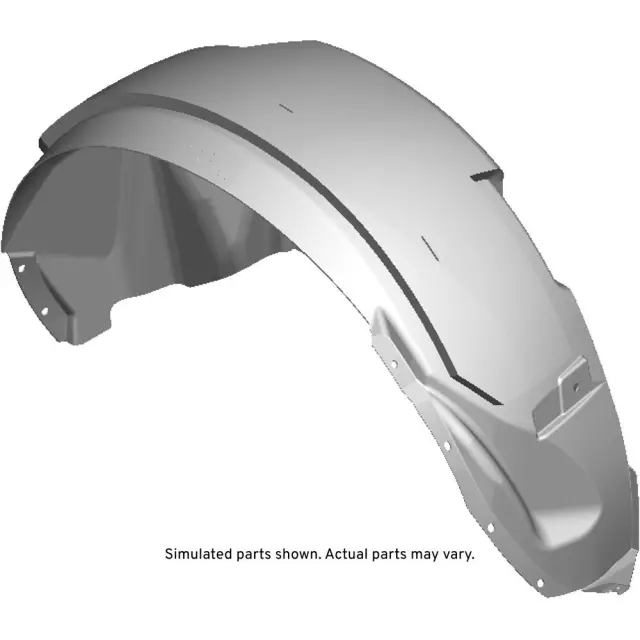 Rear Driver Side Wheelhouse Liner with Insulator and Nut