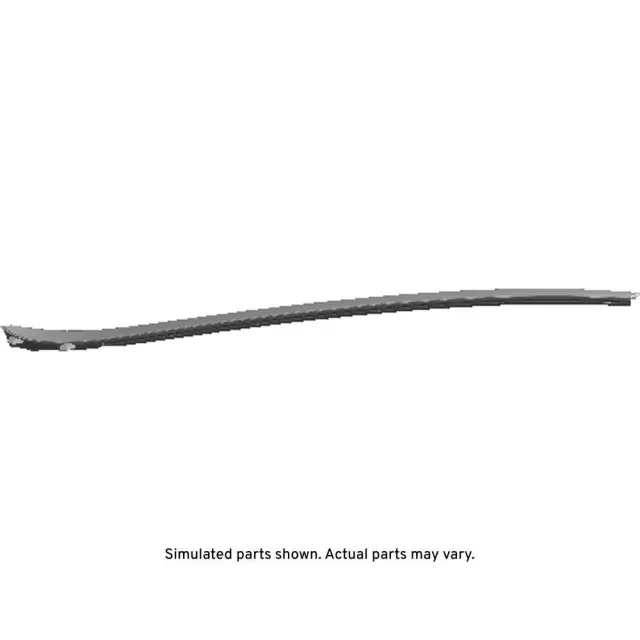 Pitch Black Driver Side Windshield Side Reveal Molding