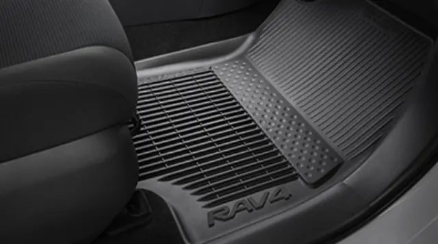 Toyota RAV4 2019-2025 Black All Weather Floor Mat Liner Genuine PT908-42215-20