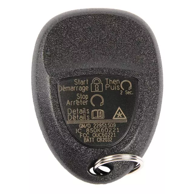 5 Button Keyless Entry Remote Key Fob