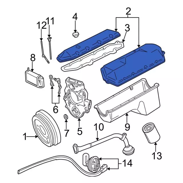 1996-2003 Ford Valve Cover - Driver's Side (LH) F6TZ-6582-BB