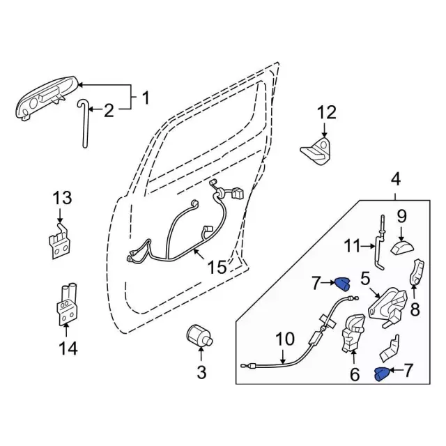 8s4z5421952a - Ford Door Lock Rod Clip | Levittown Ford Parts