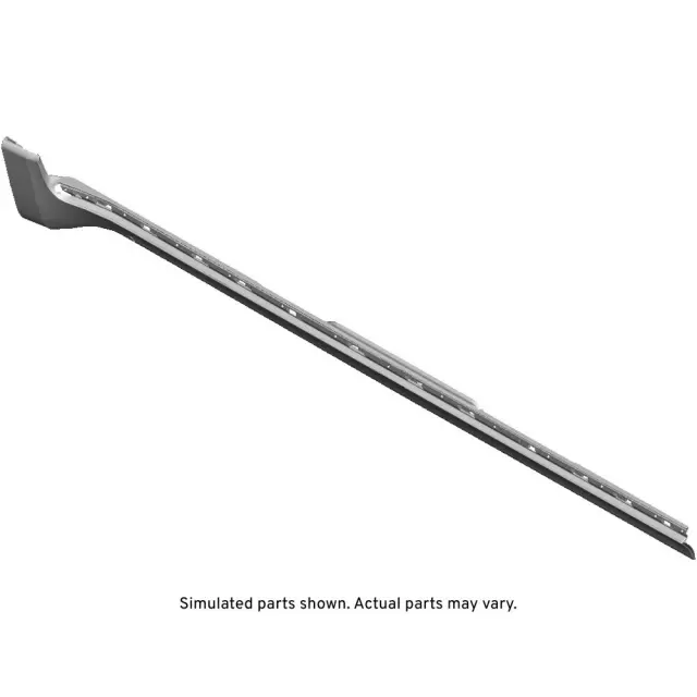 Black Driver Side Rocker Panel Front Molding