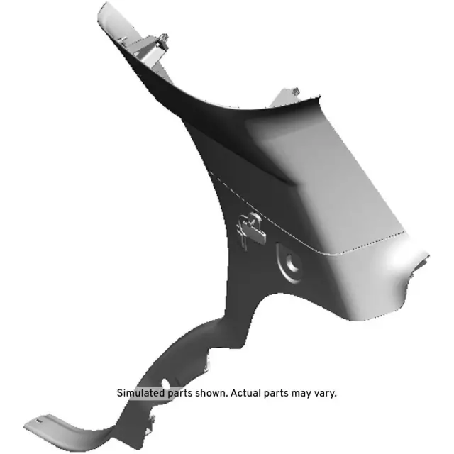 Light Titanium Passenger Side Body Lock Pillar Garnish Molding