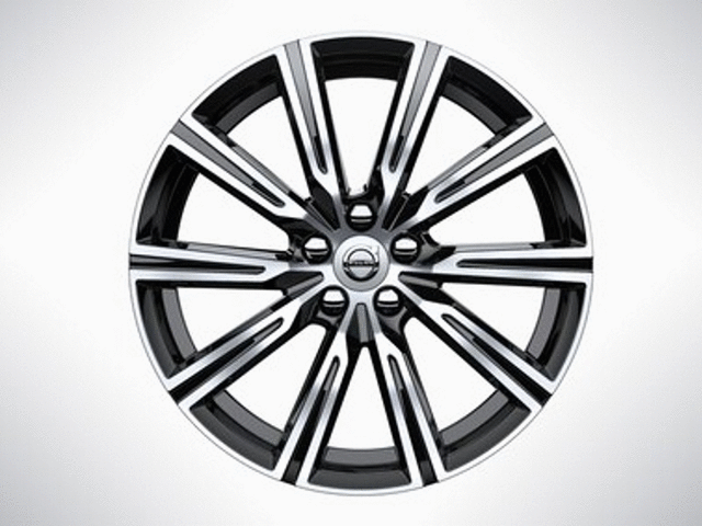 2018-2021 Volvo XC60 19-Inch 10-Spoke Black Diamond Cut Alloy