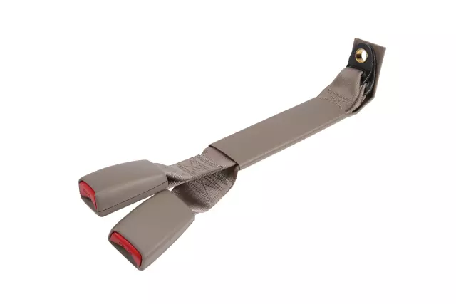 Medium Neutral Rear Center Seat Belt with Buckle