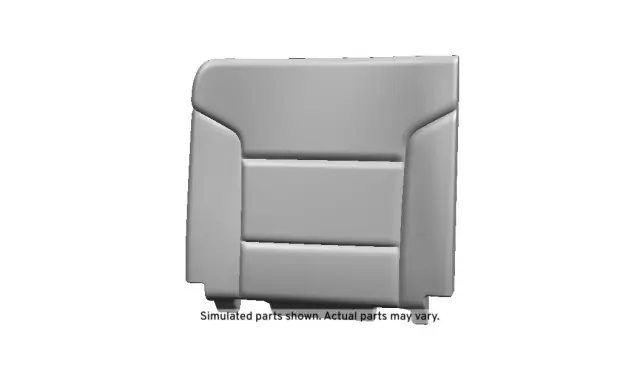 Dark Ash Gray Rear Passenger Side Seat Back Cushion Cover