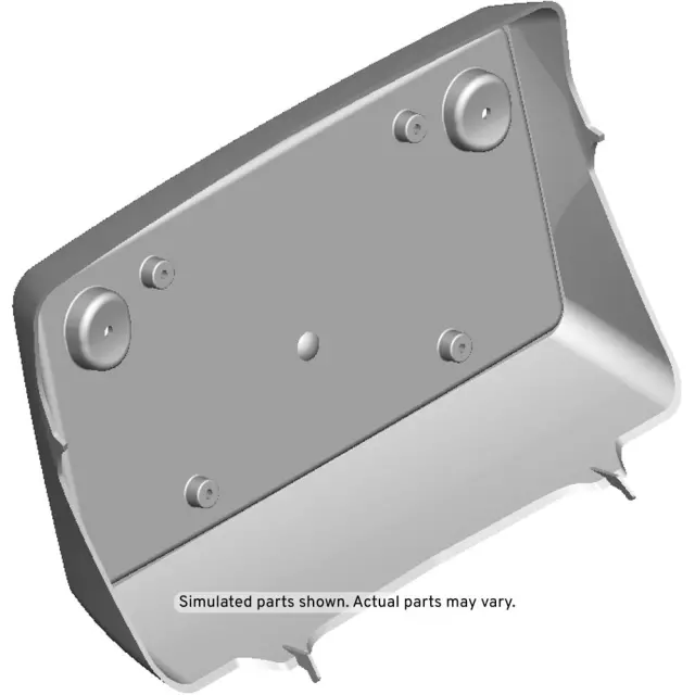 Light Charcoal Non-Metallic Front License Plate Bracket