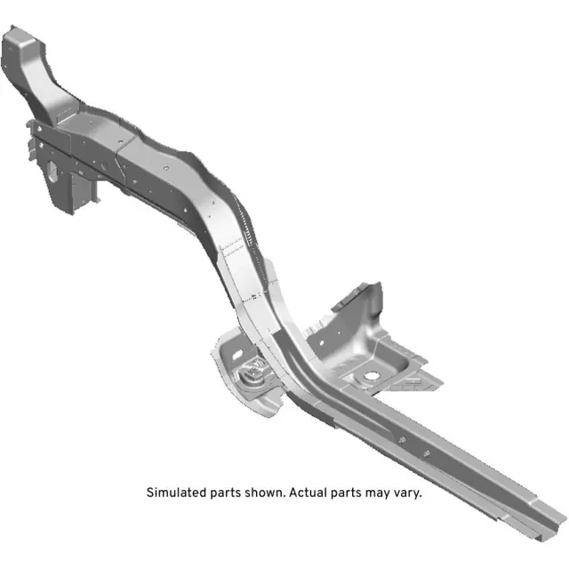 Passenger Side Front Fender Rail with Rivets