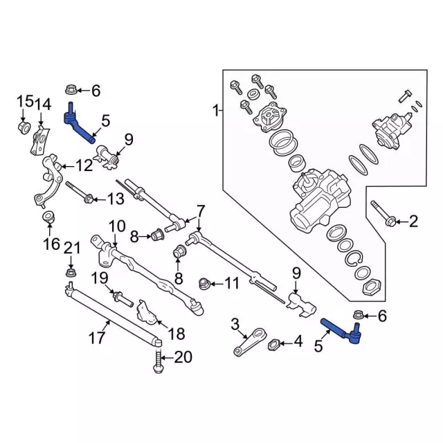 2023  2026 Ford Outer Tie Rod PC3Z3A131D