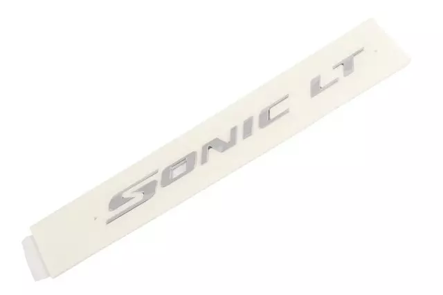 Passenger Side Deck Lid Sonic LT Name Plate