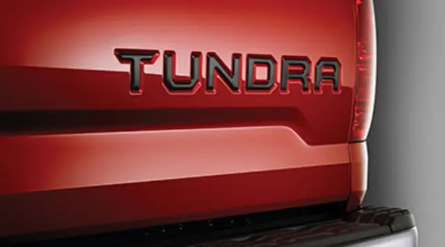 OEM 2016-2021 Toyota Tundra Tailgate Badge Insert, Black Part