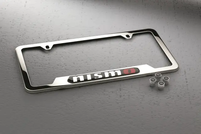 Nismo Chrome License Plate Frame And Valve Stem Caps (Set Of 4