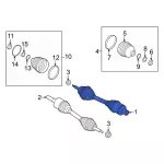 2022-2024 Ford - Axle Assembly