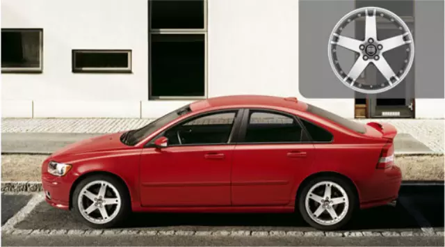 2006-2013 Volvo Aluminum Rim Medea 7.5 X 18in - Silver Bright