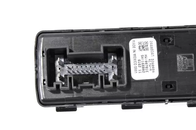 Jet Black Front Door Window Switch