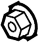 Bumper Cover Reinforcement Beam Nut