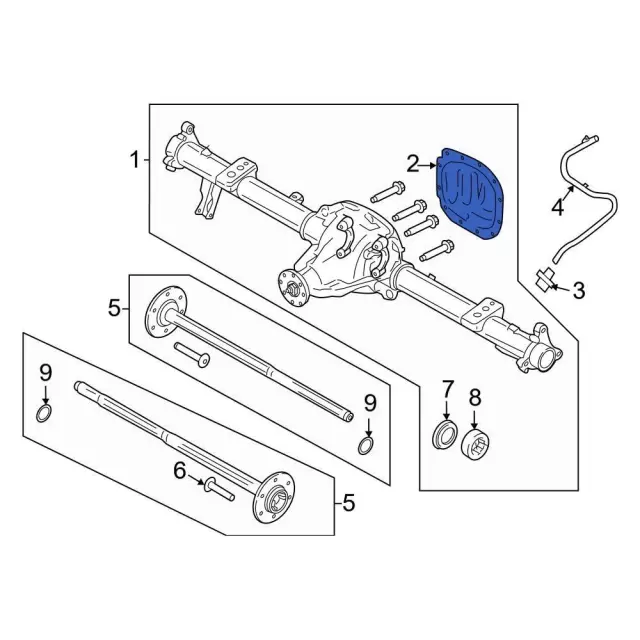 FL3Z-4033-A - Axle Cover Ford Parts Direct