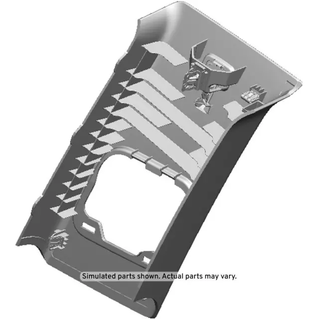 Jet Black Driver Side Center Pillar Upper Trim Panel