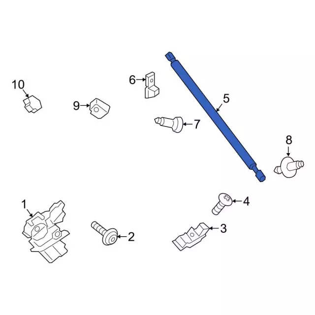 Genuine Ford Lift-Gate Lift Support LJ6Z-78406A10-B