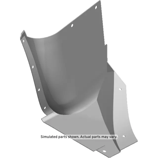 Front Driver Side Rearward Wheelhouse Liner with Seal