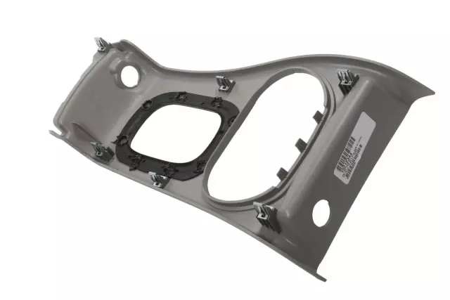 Light Gray Front Floor Console Transmission Shift Opening Trim Plate (15212344)