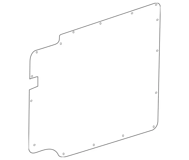 447-737-02-60-7386 - Lower Panel 2016-2023 Mercedes-Benz Metris