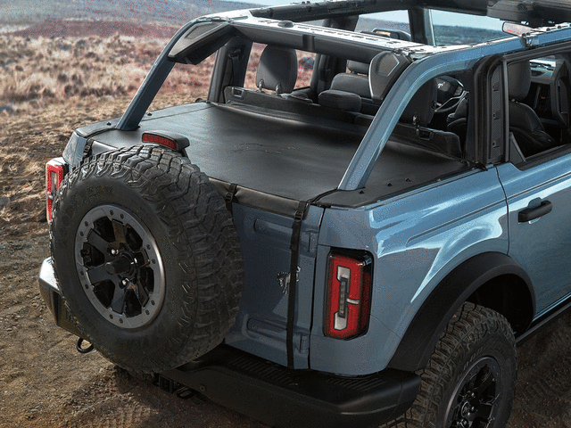 vm2dz-99501a42-a 2021 2022 Ford Bronco 4-Door Soft Tonneau Cover