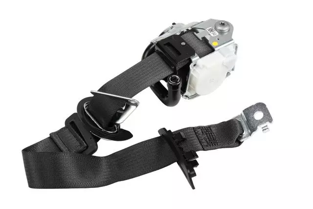 Jet Black Driver Seat Belt with Retractor and Pre-Tensioner