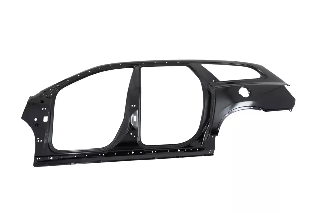 Driver Side Outer Body Side Panel with Reinforcement, Plate, and Brackets