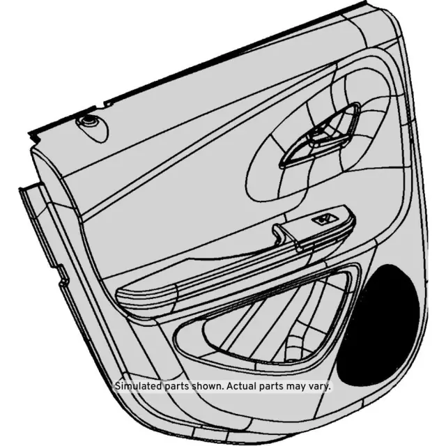 Cut Grass Driver Side Rear Door Trim