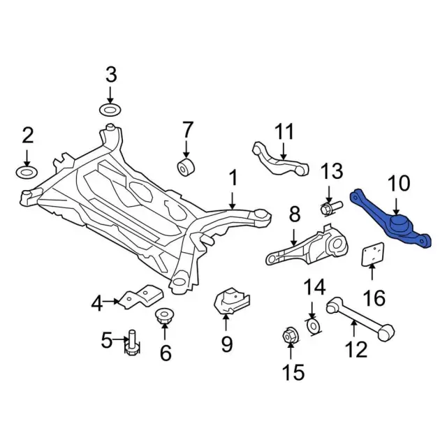 7t4z5a649aa - Ford Lower Control Arm | Levittown Ford Parts