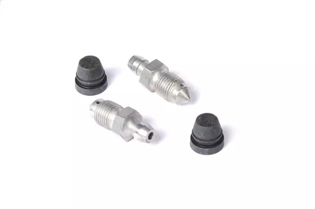 Front Disc Brake Caliper Bleeder Valve Kit with Bleeder Valves and Caps