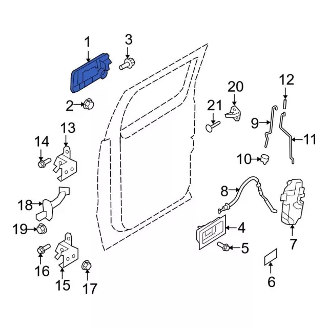 2004-2014 Ford F-150 Handle, Outside CL3Z-1522405-BC | OEM
