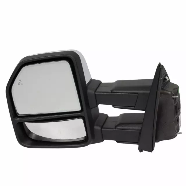 Black Textured Left Driver Side Power Mirror With Signal Light For Ford Transit 2015-2022 (Includes 8/12 Pin Adapter)