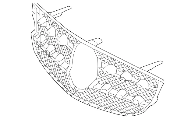 253-888-29-00 - Frame, Radiator Grille 2016-2023 Mercedes