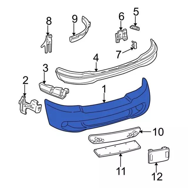 Bumper Cover 1L3Z-17D957-BB | QuirkParts