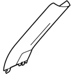 OEM NEW 2013-2017 Ford Flex Limited Sport Windshield Pillar Trim 8A8Z-7403599-Cf