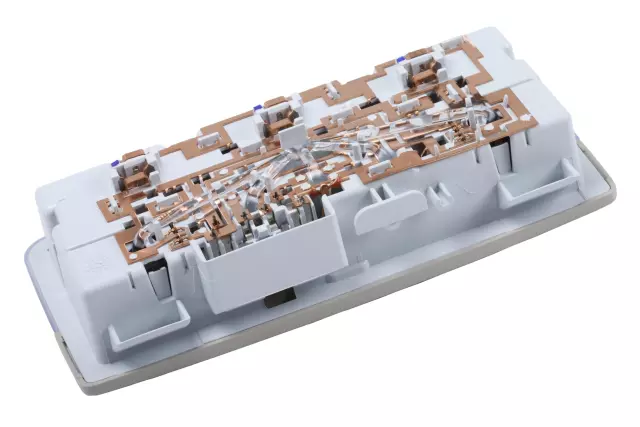 Very Light Platinum Center Courtesy Lamp