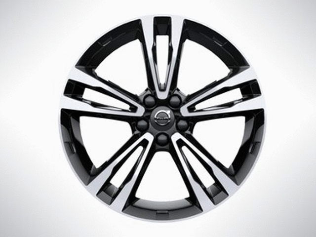 2017-2022 Volvo 19-Inch 5-Double Spoke Black Diamond Cut Alloy
