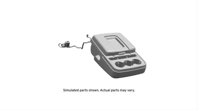 Dark Ash Gray Front Center Seat Armrest