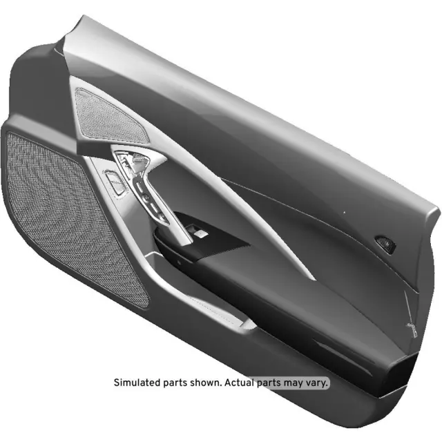 Jet Black Front Passenger Side Door Trim