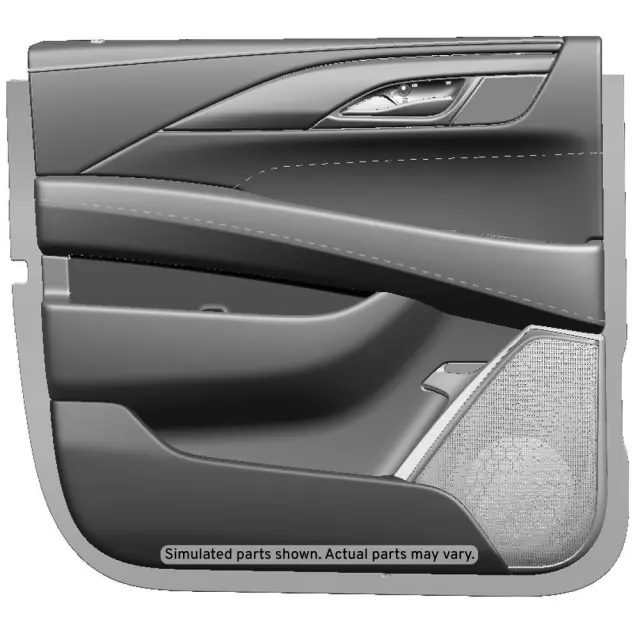 2016-2020 Cadillac Escalade ESV - Black Rear Driver Side Door Trim