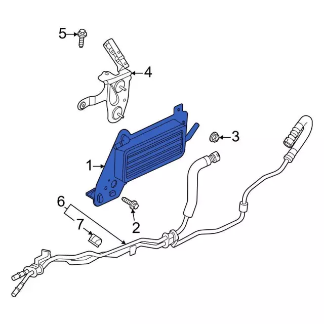 hl3z7a095a - Ford Oil Cooler | Levittown Ford Parts